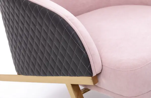 Sillón Velvet Baltimore terciopelo rosa