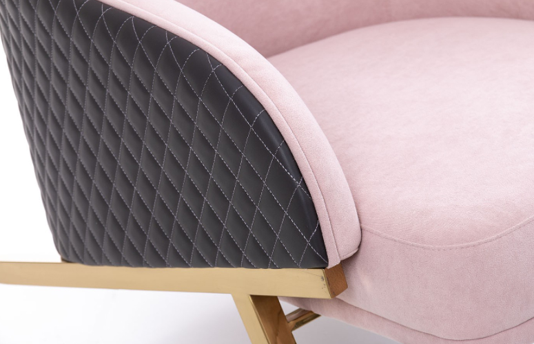 Sillón Velvet Baltimore terciopelo rosa