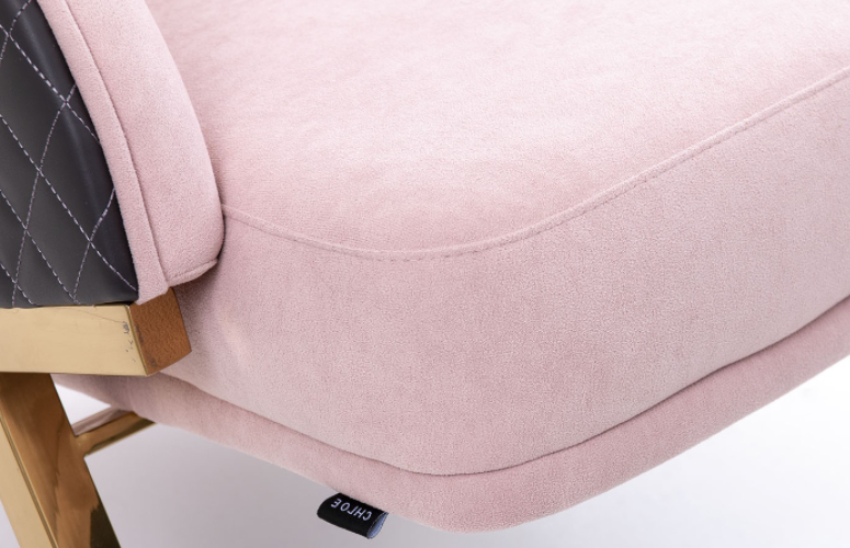Sillón Velvet Baltimore terciopelo rosa