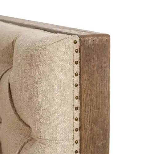 Sillón tejido-madera beige y natural