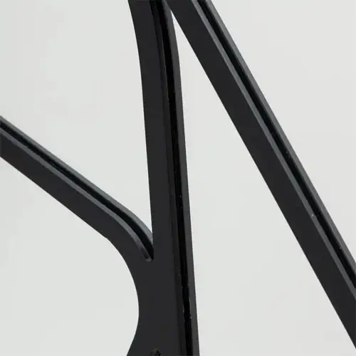 Espejo moderno metal negro