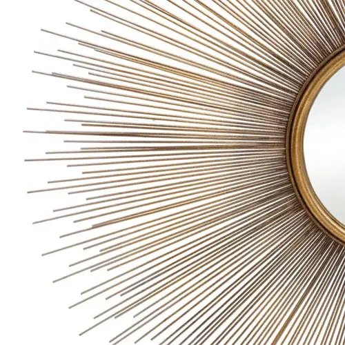 Espejo metal-cristal oro