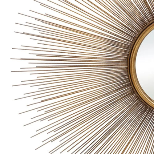Espejo metal-cristal oro