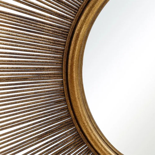 Espejo metal-cristal oro