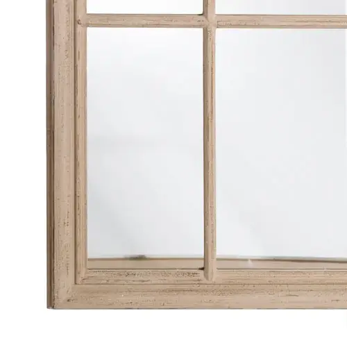 Espejo ventana blanco rozado