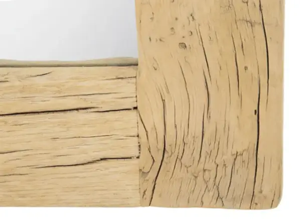 Espejo cristal- madera de olmo natural