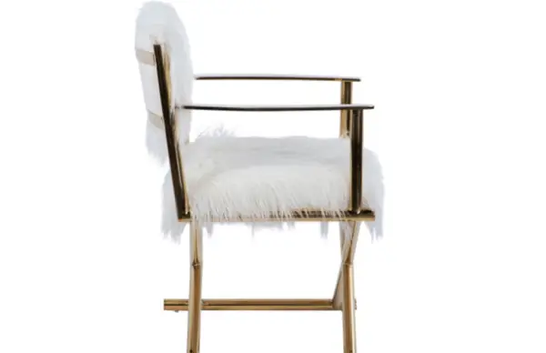 Silla Memphis blanco acero inoxidable