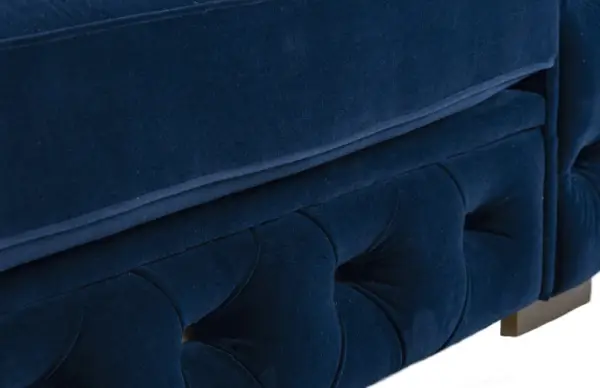 Sofá Velvet terciopelo azul