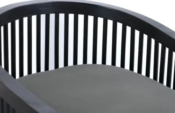 Sillón Trondheim poliéster negro