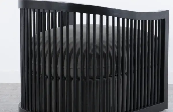 Sillón Trondheim poliéster negro