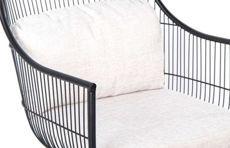 Sillón Grimstad hierro negro
