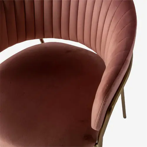 Silla Leslie rosa