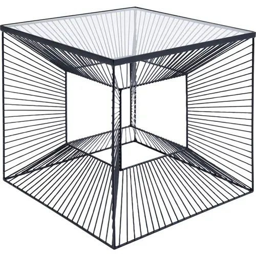 Mesa auxiliar de dimensión negra Kare