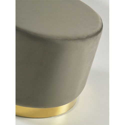 Puff grande Dot gris