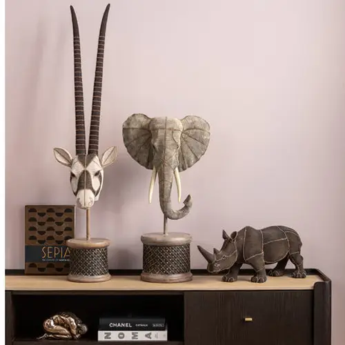 Figura decorativa Cabeza de Antílope Oryx Kare
