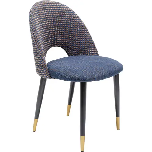 Silla retro azul Hudson Kare