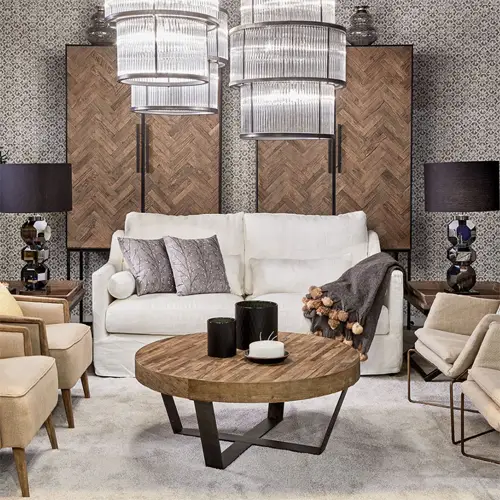 Armario alto madera pino y metal