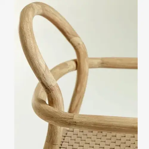 Silla Sheryl madera maciza beige