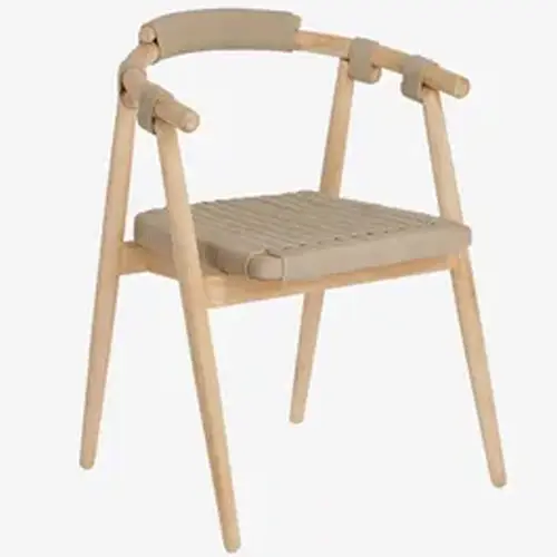 Silla Majela madera maciza eucalipto