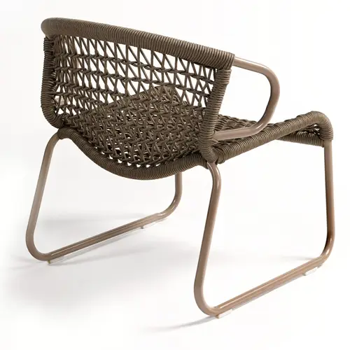 Sillón madera natural y cuerda