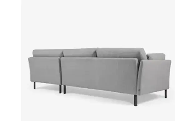 Sofá Gilma chaise loungue derecho gris 260 cms
