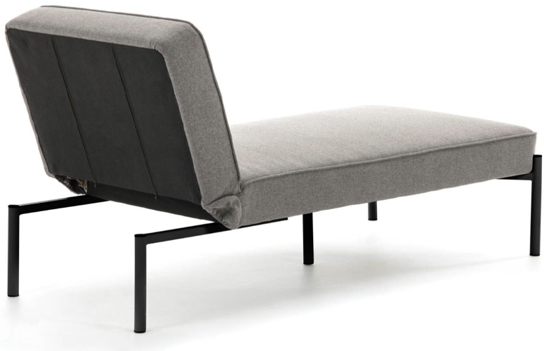 Chaise loungue Nelki poliéster gris