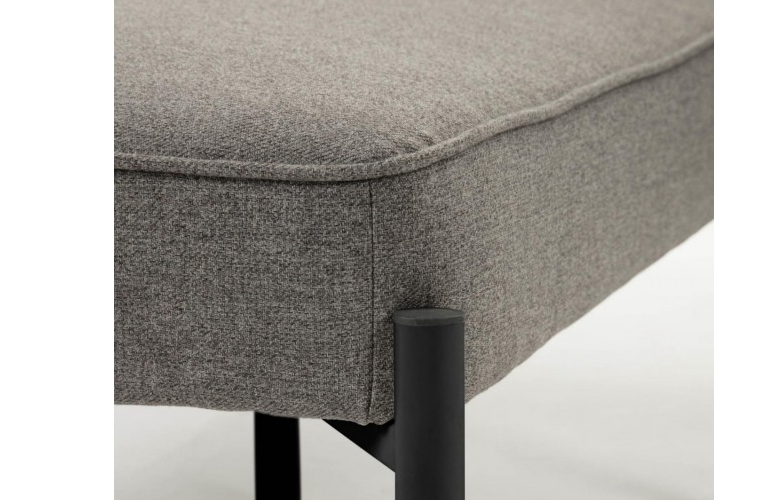 Chaise loungue Nelki poliéster gris