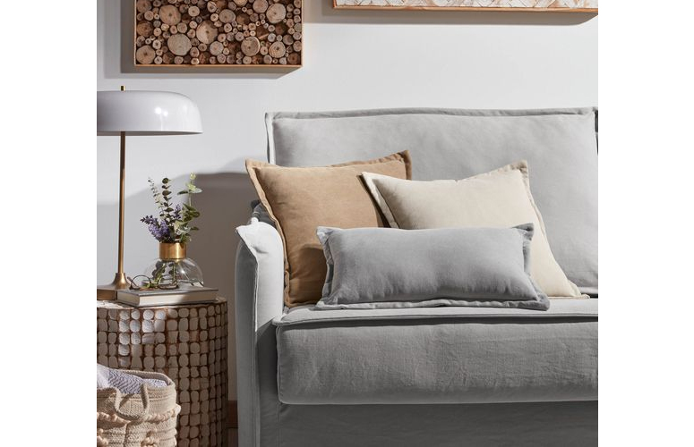 Sofá cama Samsa lino gris160 cms