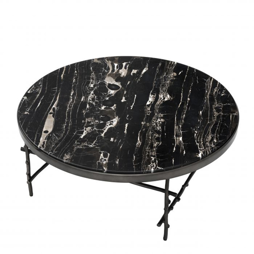 Mesa de centro mármol negro Tomasso R