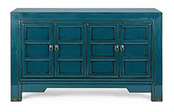 Aparador chino Jinan 4 puertas azul oscuro