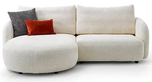 Sofá con chaise longue curvo Togo