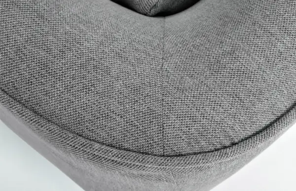 Sofá Olost tres plazas gris poliéster