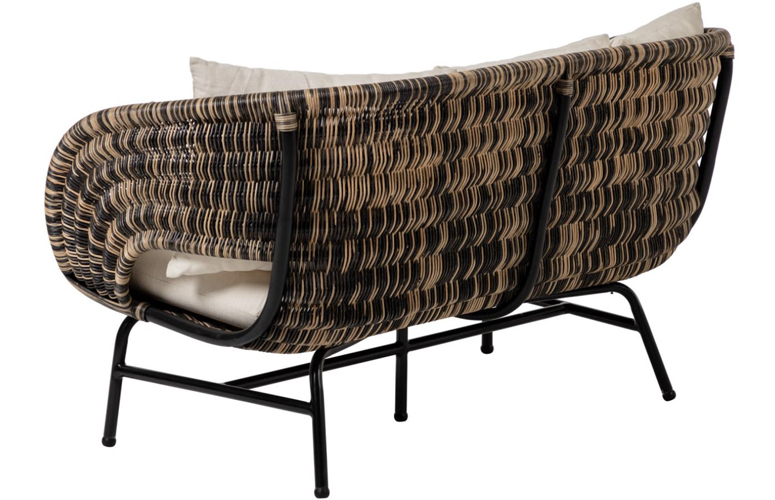 Sofá Lin dos plazas mimbre ratán 153 cms