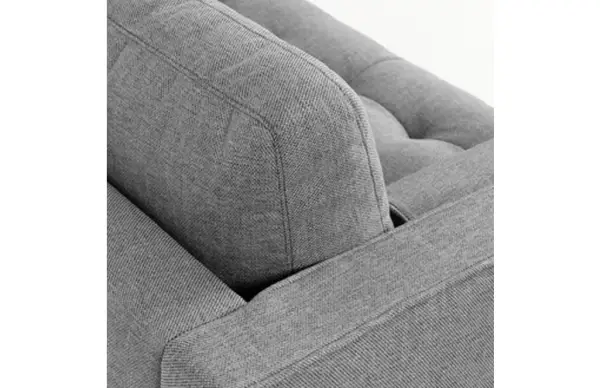 Sofá Debra chaise loungue gris claro 222 cms