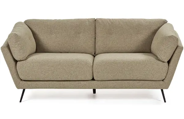Sofá Sahira 3 plazas madera poliéster beige