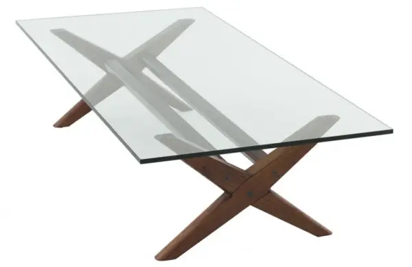 Mesa de centro cristal Maynor