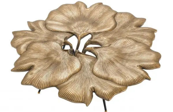 Mesa de centro latón Ginkgo