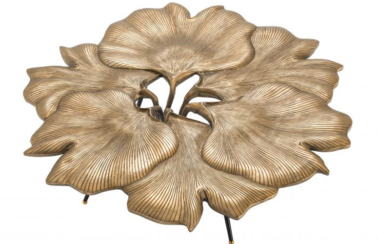 Mesa de centro latón Ginkgo