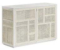 Aparador nórdico rejilla air blanco