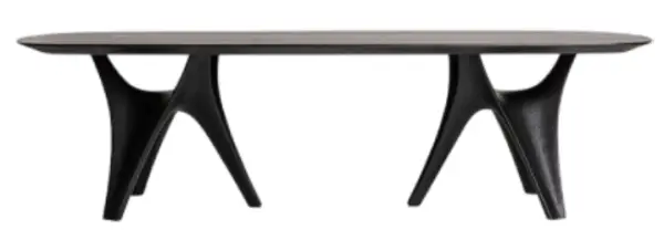 Mesa de comedor oval de diseño Bilzen