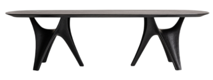 Mesa de comedor oval de diseño Bilzen