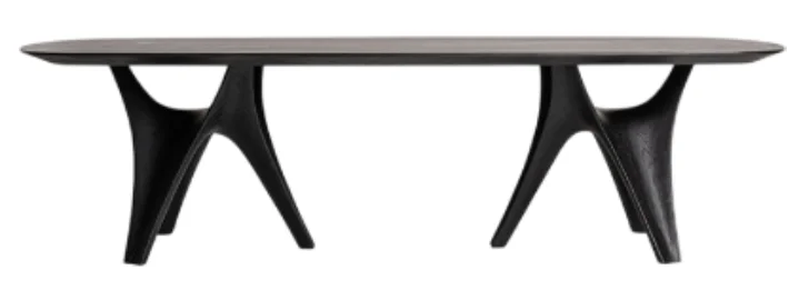 Mesa de comedor oval de diseño Bilzen