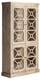 Vitrina 4 puertas de madera colonial Gubin
