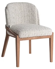 Silla Erbach Art Decó en Marrón y Beige Jaspeado