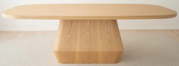 Mesa comedor grande madera fresno natural