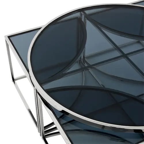 Mesa de centro cristal Padova