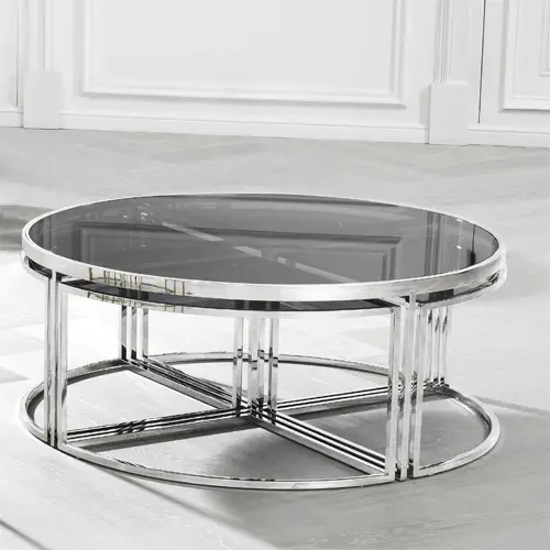 Mesa de centro cristal Padova