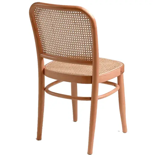 Silla de madera y ratán natural Monaco