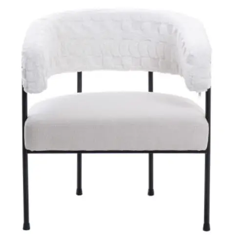 Sillón tapizado blanco Lidkoping