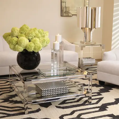 Mesa de centro cristal Royalton